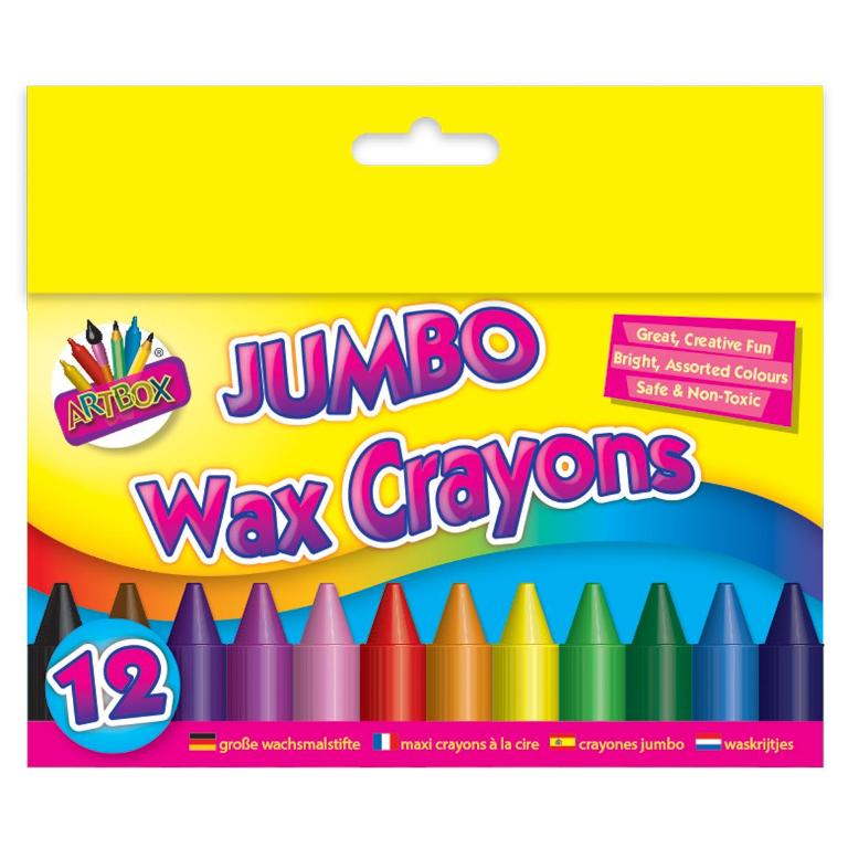 Tallon 12 Jumbo Wax Crayons - Click Image to Close