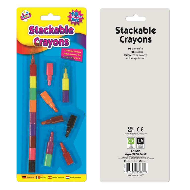 Tallon 18 Stackable Crayons - Click Image to Close