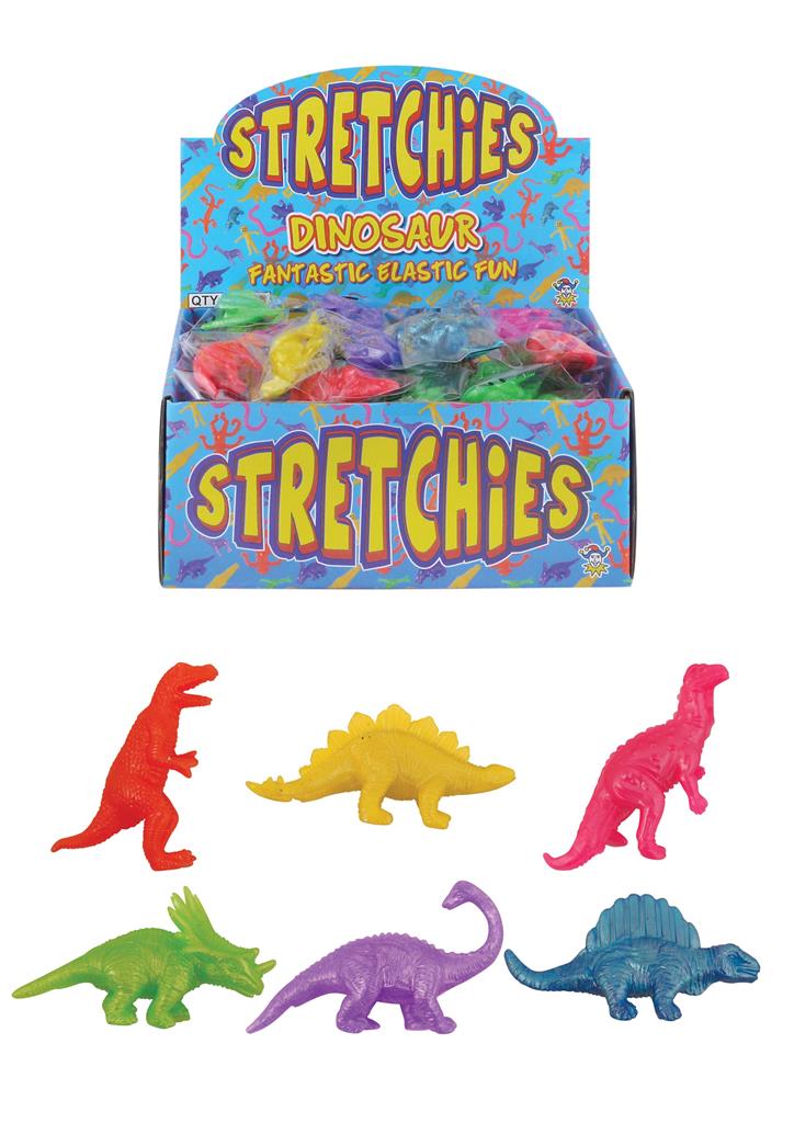 Stretchies Dinosaurs 6.5cm X 84 ( 15p Each ) - Click Image to Close