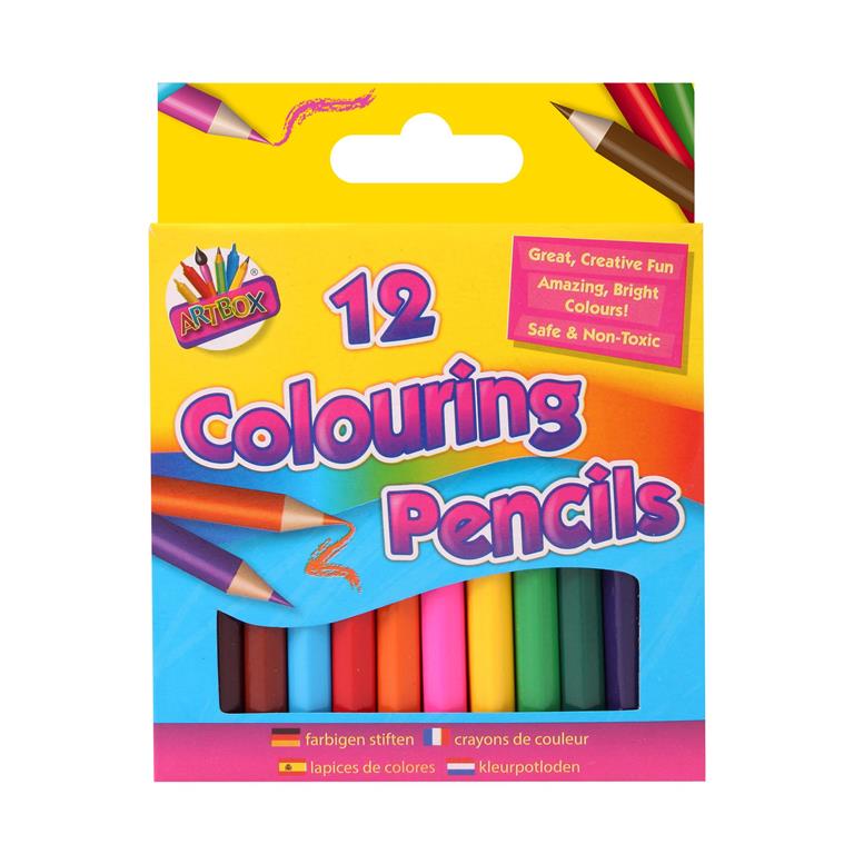 Tallon 12 Half Sized Coloured Pencils - Click Image to Close