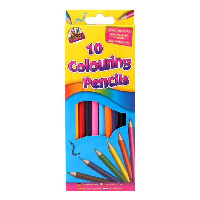 Tallon 10 Full Size Colour Pencils - Click Image to Close