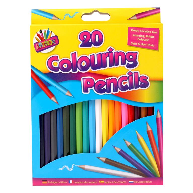 Tallon 20 Full Size Colouring Pencils - Click Image to Close