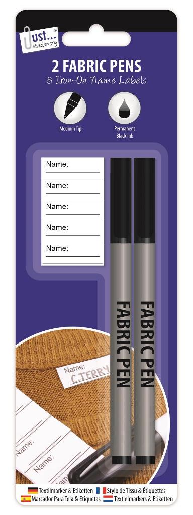 2 Fabric Pens & Name Labels - Click Image to Close