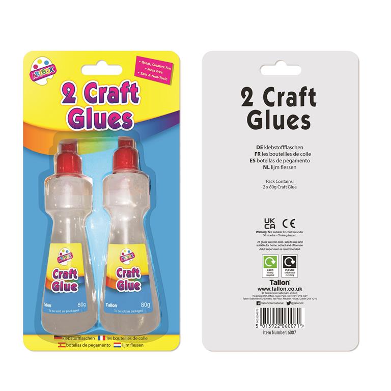 80ml Craft Glue Applicator Bottles 2 Pack - Click Image to Close