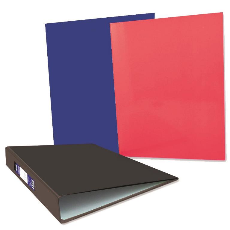 A4 Ring Binder Black / Blue / Red - Click Image to Close