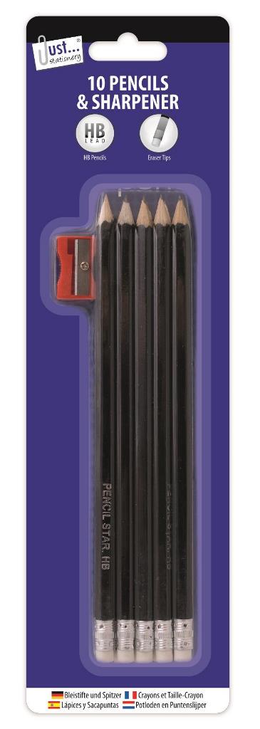 Tallon 10HB Pencils With Sharpener - Click Image to Close