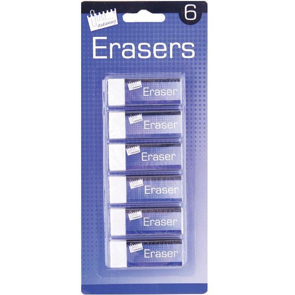 Tallon 6 PACK ERASERS - Click Image to Close