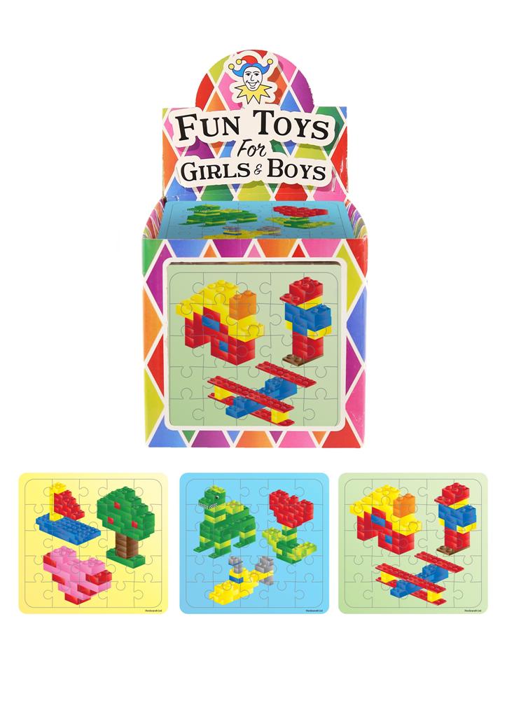 Mini Brickz 13cm X 12cm Jigsaw Puzzles X 108 ( 8p Each ) - Click Image to Close