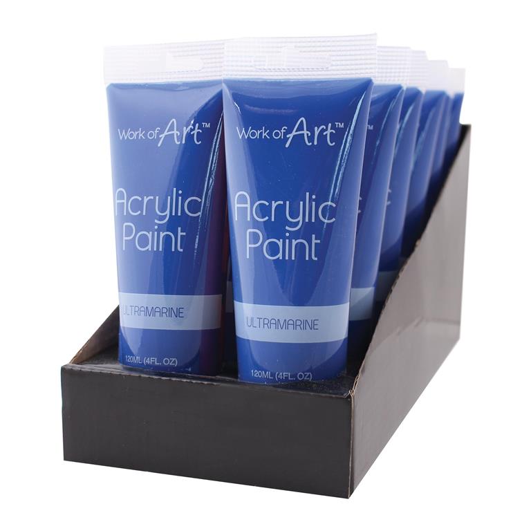 Blue Acrylic Paint 120ml - Click Image to Close