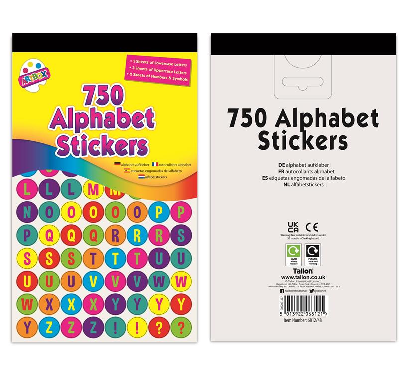 Tallon Learning Number & Alphabet Stickers - Click Image to Close