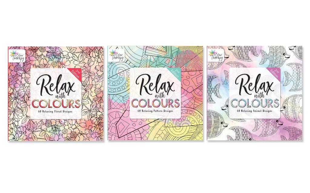 Adult Colour Therapy Anti-Stress Colouring Book 2Nd Edition - Click Image to Close