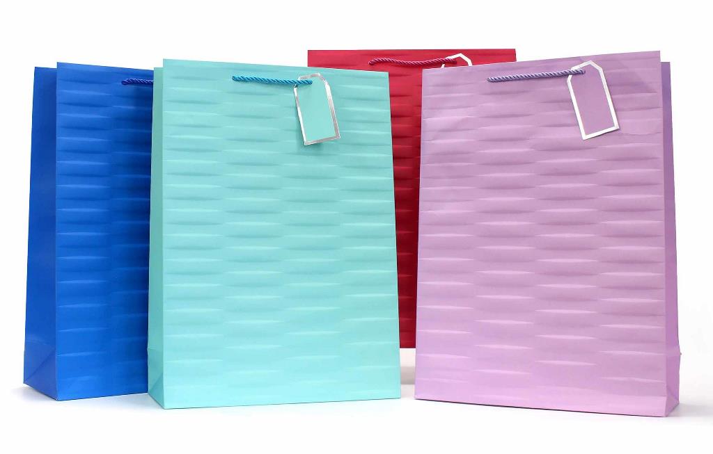 Gift Bag - Embossed Brights - Xl Size ( 32 X 44 X 11cm ) - Click Image to Close