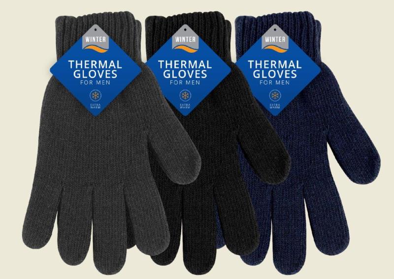 MENS THERMAL GLOVES - Click Image to Close