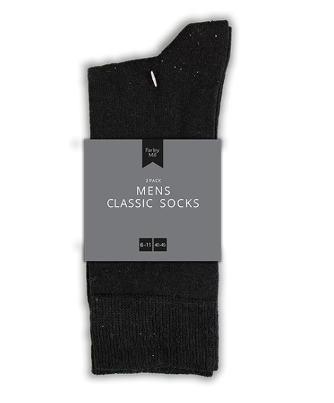 Mens Classic Socks 2 Pair - Click Image to Close