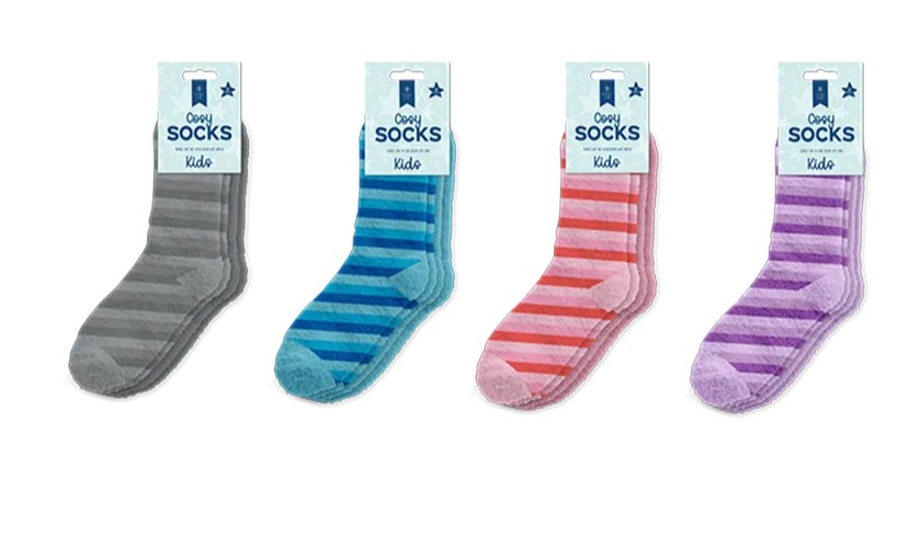 Kids Cosy Socks 2pk - Click Image to Close