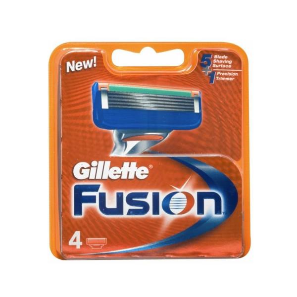 Gillette Fusion Blades 4 Pack - Click Image to Close