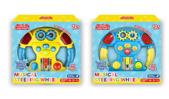 Little Learners Musical Steering Wheel - Click Image to Close