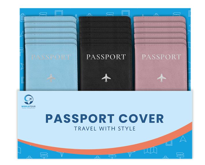 Foil Pu Leather Passport Cover - Click Image to Close