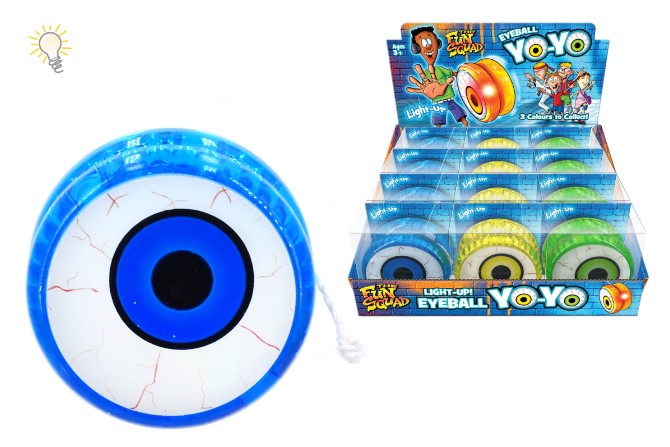 Eyeball Light Up Yoyo - Click Image to Close
