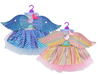 Mermaid Dress Up Set With Wings ( Assorted Designs ) - Click Image to Close