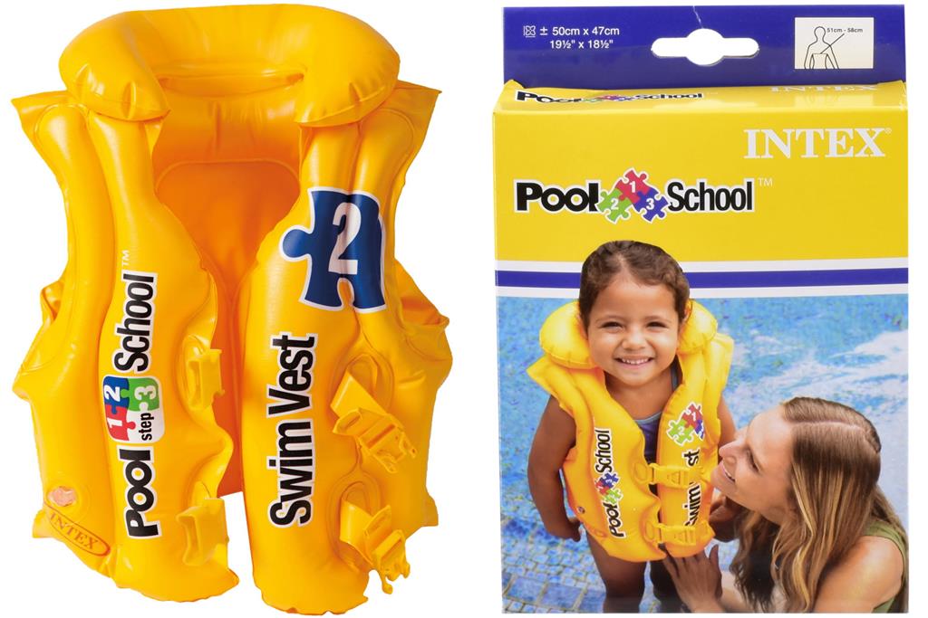 Intex Pool Deluxe Swim Vest 3-6 Years ( 58660 ) - Click Image to Close