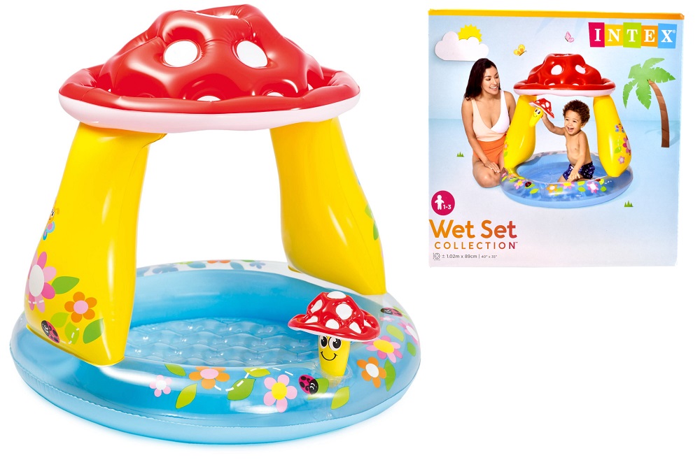 Mushroom Baby Pool 40" x 35" - Click Image to Close