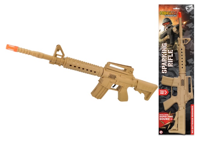 Sparking Rifle "Combat Mission" - Tie Card - Click Image to Close