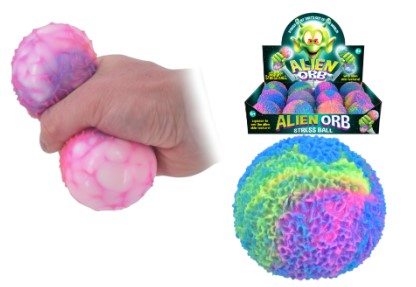 8cm Alien Orb Stress Ball - Click Image to Close