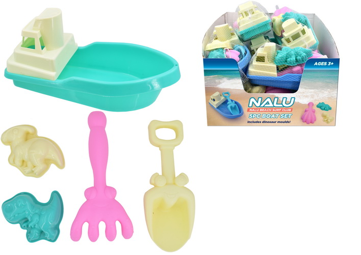 Boat Set 5 Piece - Nettled & Display Box - Click Image to Close
