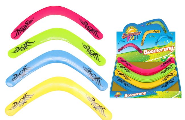 Neon Colour Boomerang In Display Box - Click Image to Close