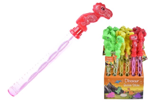 Dinosaur Shaped Bubble Wands ( Assorted Colours ) - Click Image to Close