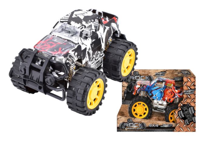 Plastic Friction Hot Colour 4 x 4 Jeep - Click Image to Close