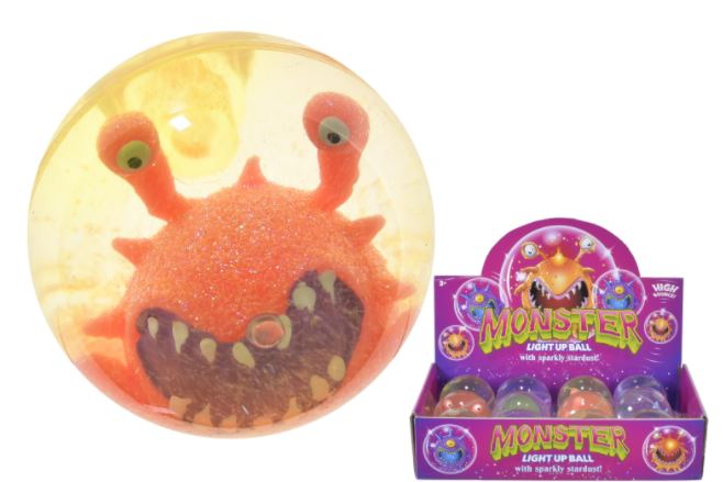 Monster Light Up Ball In Display Box - Click Image to Close