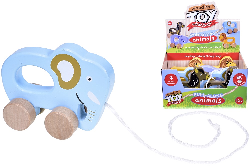 Wooden Pull Along Animals - Click Image to Close