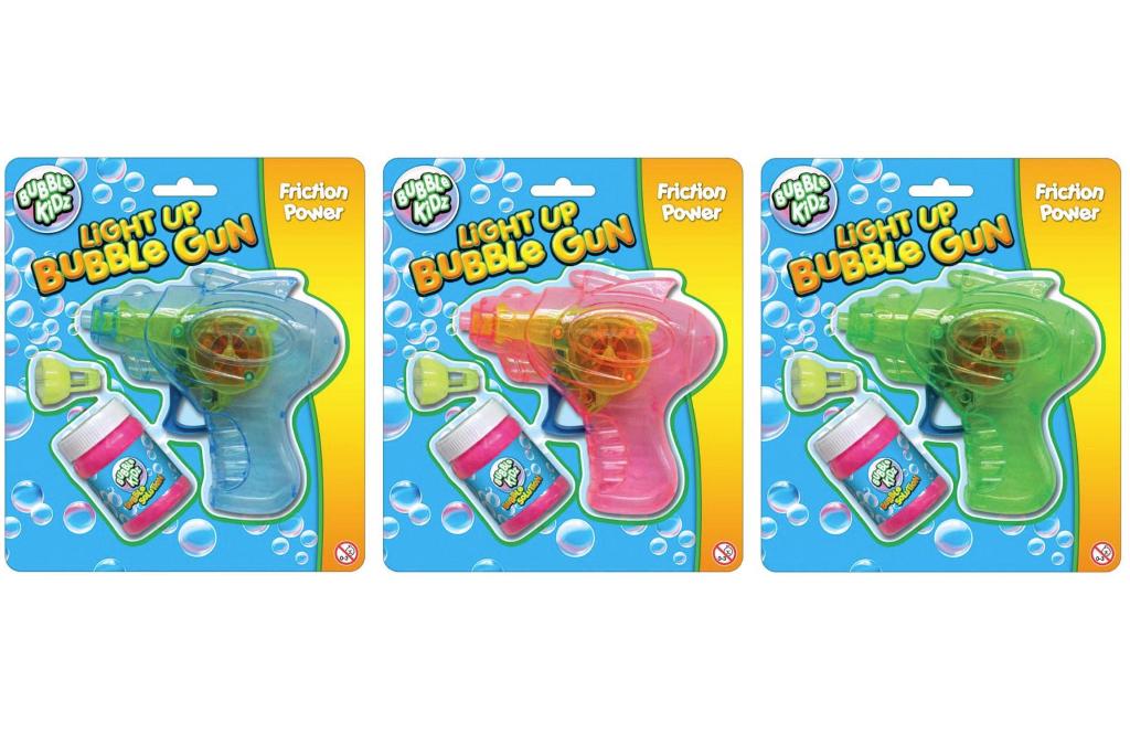 Light Up Friction Bubble Gun - Click Image to Close