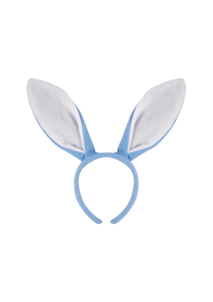 Bunny Ears Headband Blue 27 x 28cm - Click Image to Close