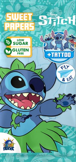 Lilo & Stitch Eating Paper & Tattoo - Click Image to Close