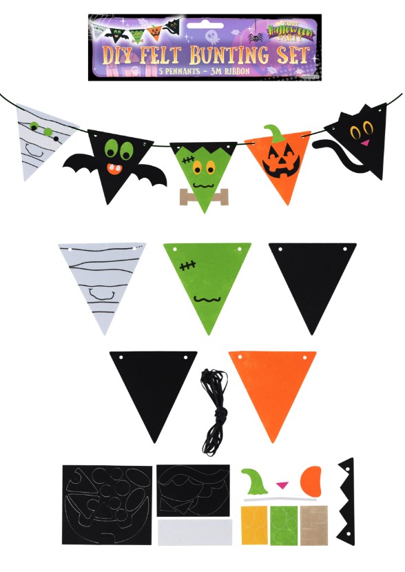 Decoration Halloween 5 Pennant 19cm X 21cm - Click Image to Close