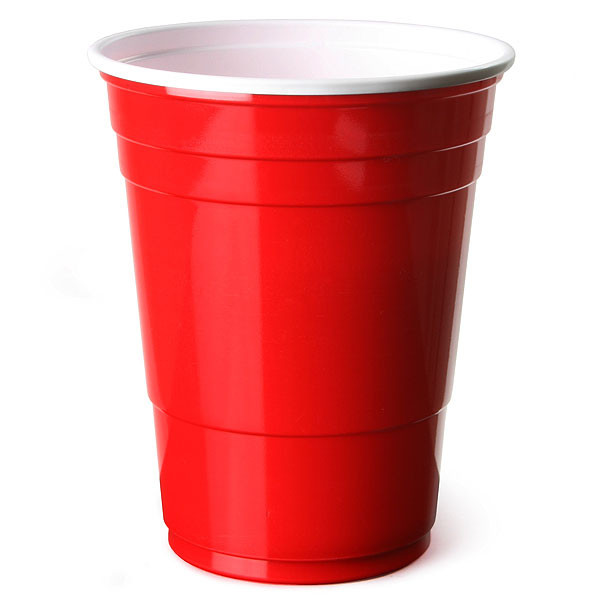 EXTRA VALUE PARTY CUP RED 16 OZ 6 PACK - Click Image to Close