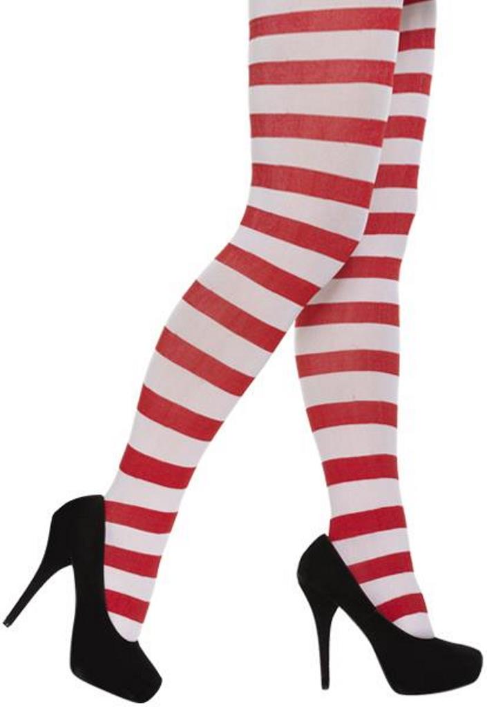 Red And White Tights ( Adult ) - Click Image to Close