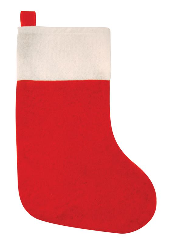 Christmas 41cm Red Felt Stocking - Click Image to Close