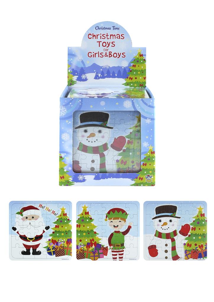 CHRISTMAS 13CM X 12CM PUZZLE X 108 (10p each) - Click Image to Close