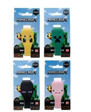 Minecraft Faces Silicone Digital Watch