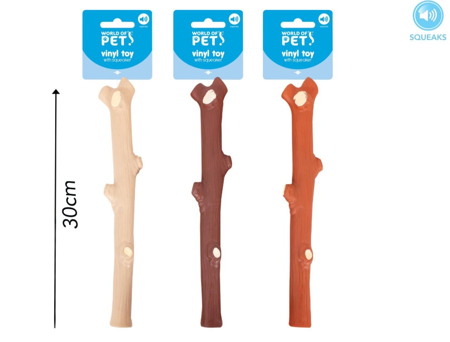 Pets Squeaky Vinyl Stick Dog Toy - Click Image to Close