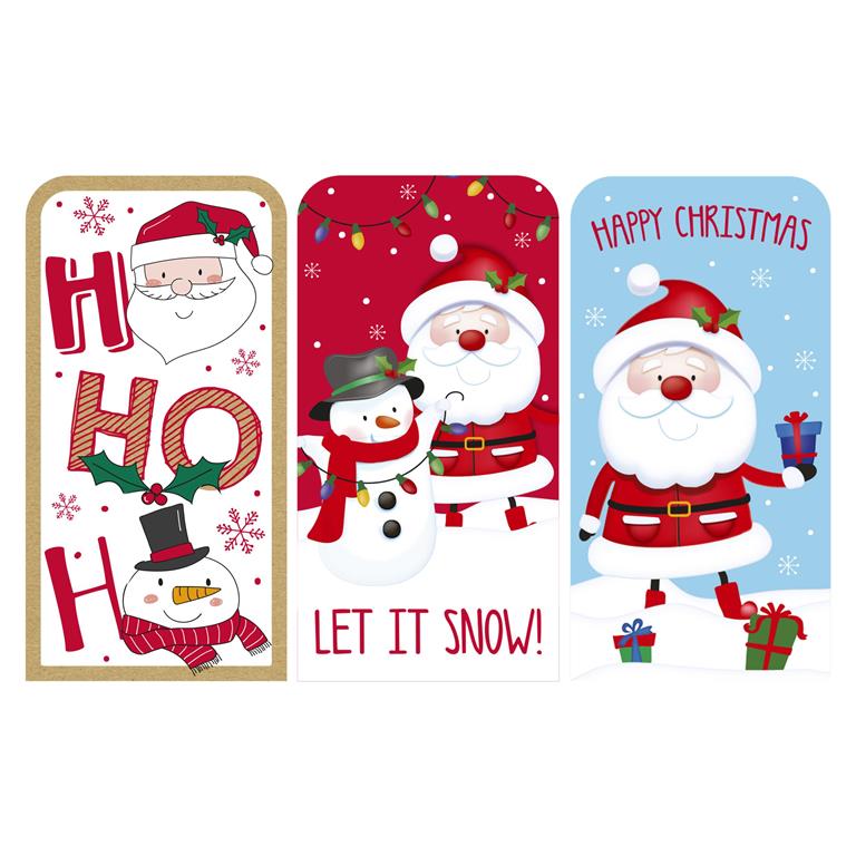 Christmas Polybag Cute Money Wallet Pack Of 36 - Click Image to Close