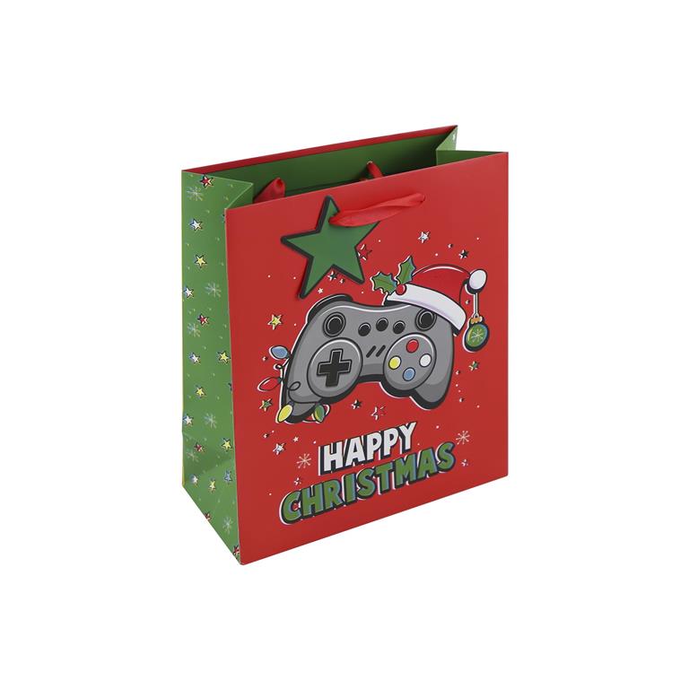 Christmas Happy Gaming Medium Bag - Click Image to Close