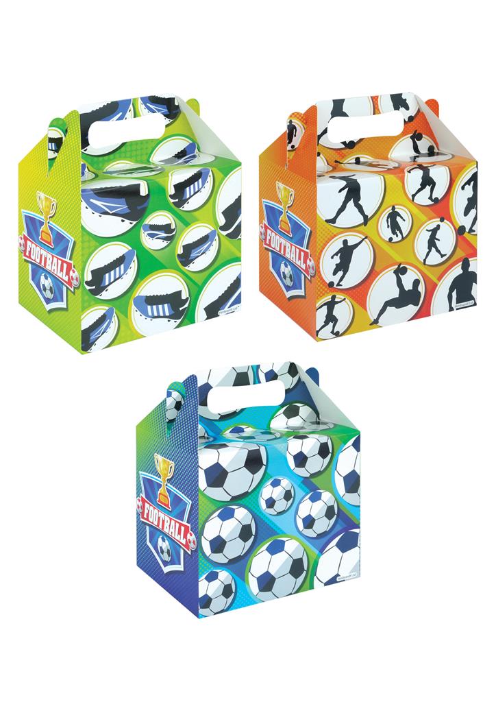 Football Lunch Box 14cm X 9.5cm X 12cm - Click Image to Close