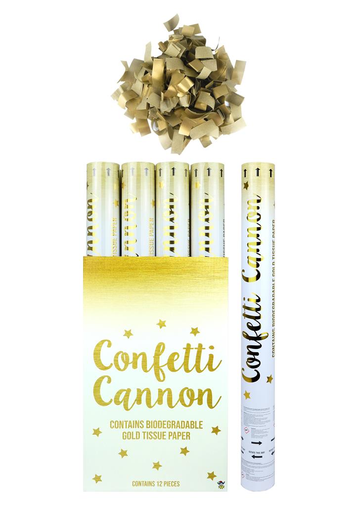 Confetti Shooter Gold Paper 50cm - Click Image to Close