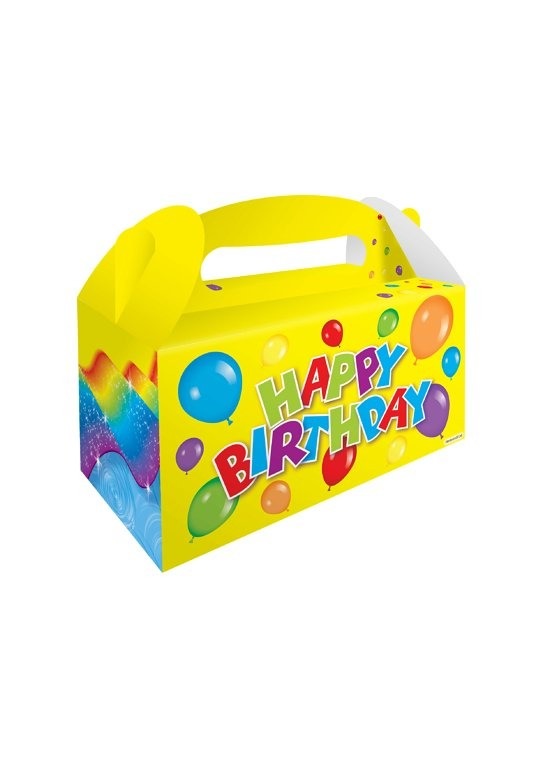 Lunch Box Happy Birthday 22.5 X 9.5 X 12cm - Click Image to Close