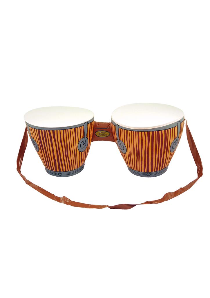 INFLATABLE BONGO DRUMS WITH STRAP 27CM X 25CM X 62CM - Click Image to Close